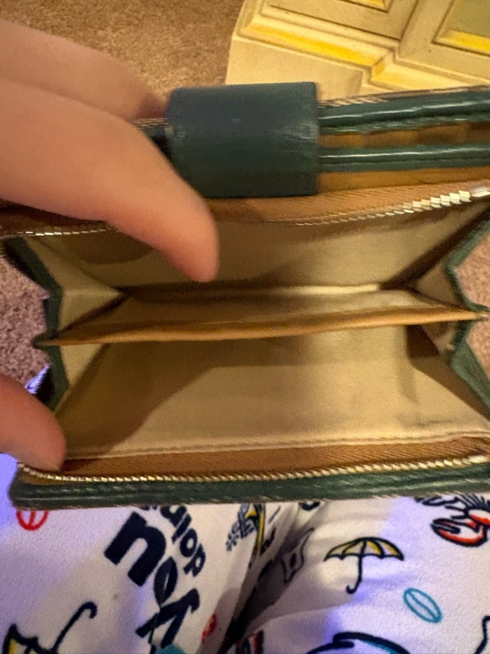 Coach Pebbled Leather Green Shoulder Bag and matching wallet vintage - Picture 15 of 16